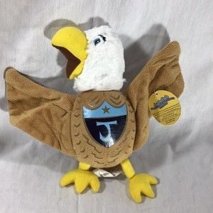 Jay The Eagle Bald Eagle 9” Plush Stuffed Federal Reserve Bank Brown Wht Yellow